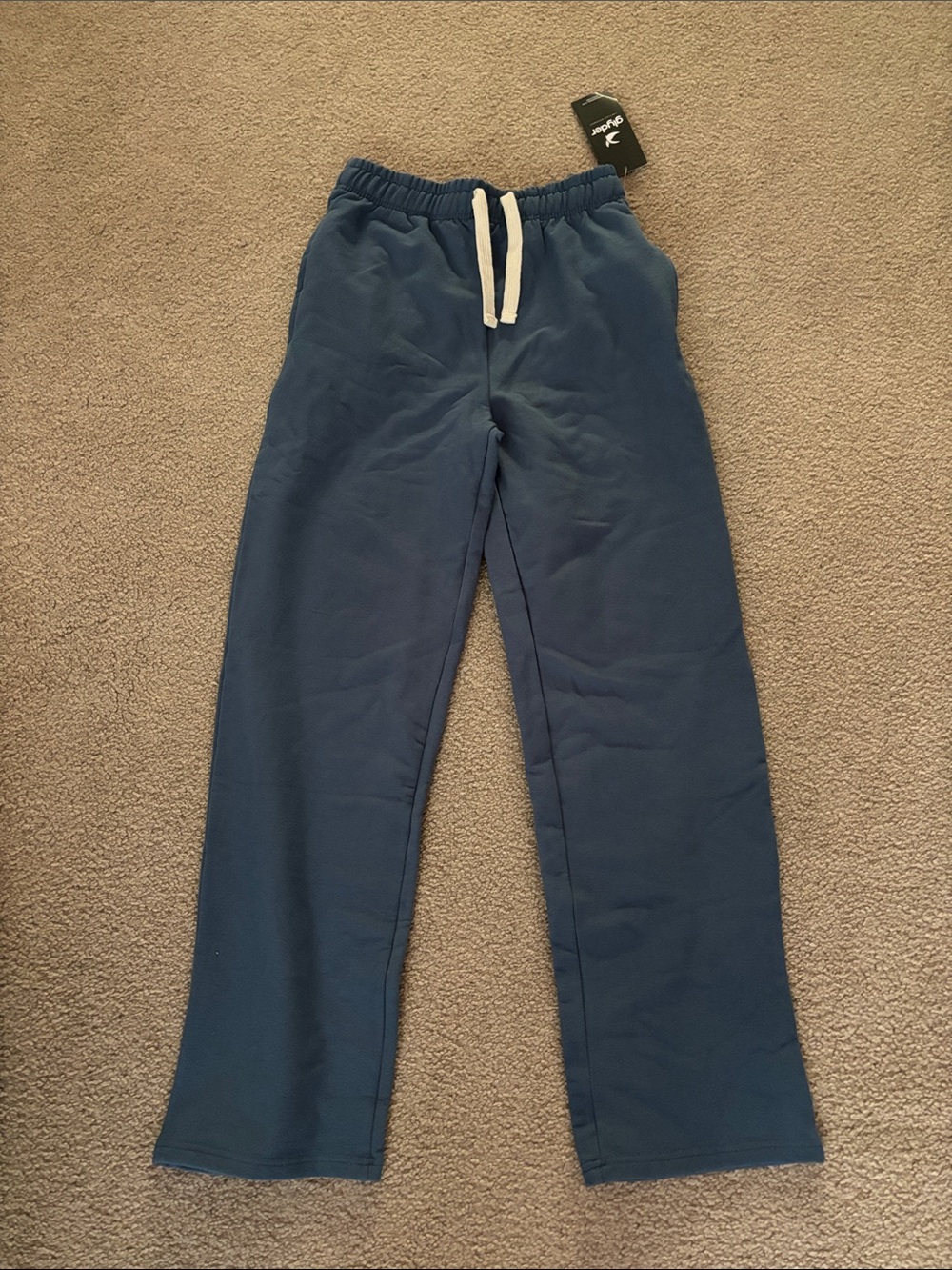 Glyder Straight Leg washed Blue Pull-On Sweatpants with Drawstring size XS